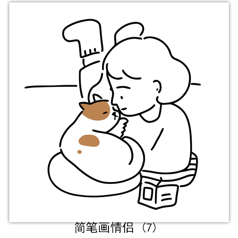 Nórdico ins estilo línea perro blanco y negro pintura decorativa dormitorio cabecera mural habitación de los niños colgando pintura decoración de escritorio núcleo