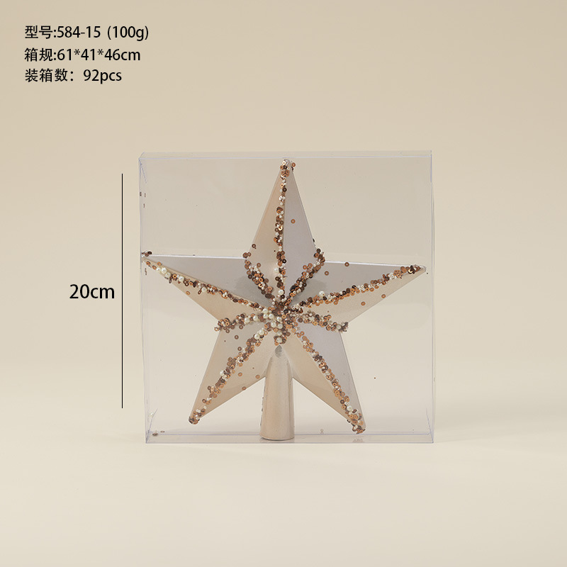 Champagne de alta gama traje blanco caja de regalo bola de Navidad decoración de árbol de Navidad colgante colgante bola pintada bola transparente