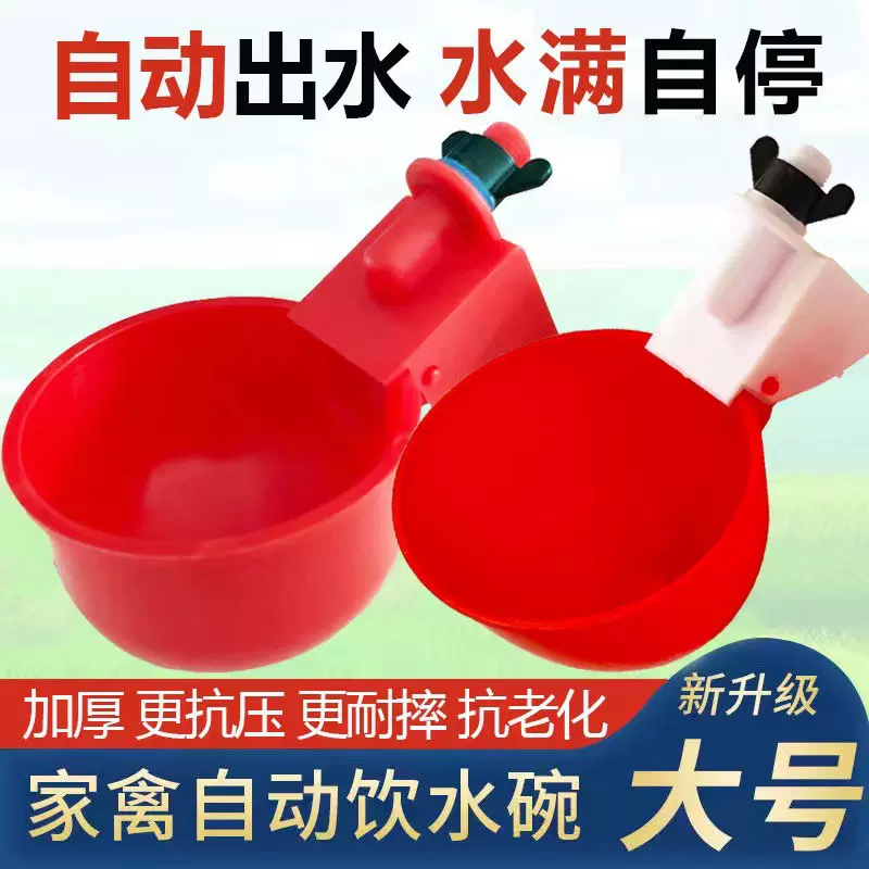 泽汐现货批发鸡水碗家禽自动饮水碗鸡饮水杯自动饮水机喂水器塑料