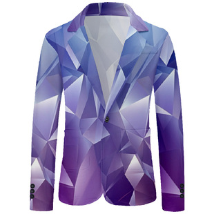 Winter Dress Suit Fashion Multi-element Multi-pattern Color 3D Printing Casual Shopping Wear Cardigan