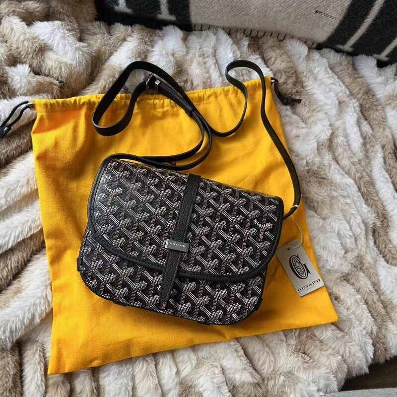 Goyard Goya Saddle Bag Gauard Belvedere Messenger Bag Shoulder Crossbody Bag Women's Printed Leather Vintage