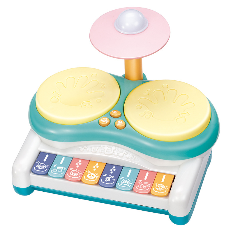 Nuevos productos transfronterizos funciones de batería instrumentos de música europea y americana tambor de jazz bebés 1 - 2 años de edad puzzle juguetes de música infantil