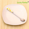 Cute tableware stainless steel, fruit fork, handheld spoon, internet celebrity