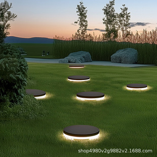 Outdoor Solar Insert Floor Lamp Lawn Lamp Courtyard Landscape Lamp Garden Decorative Night Light Grass LED Small Street Lamp