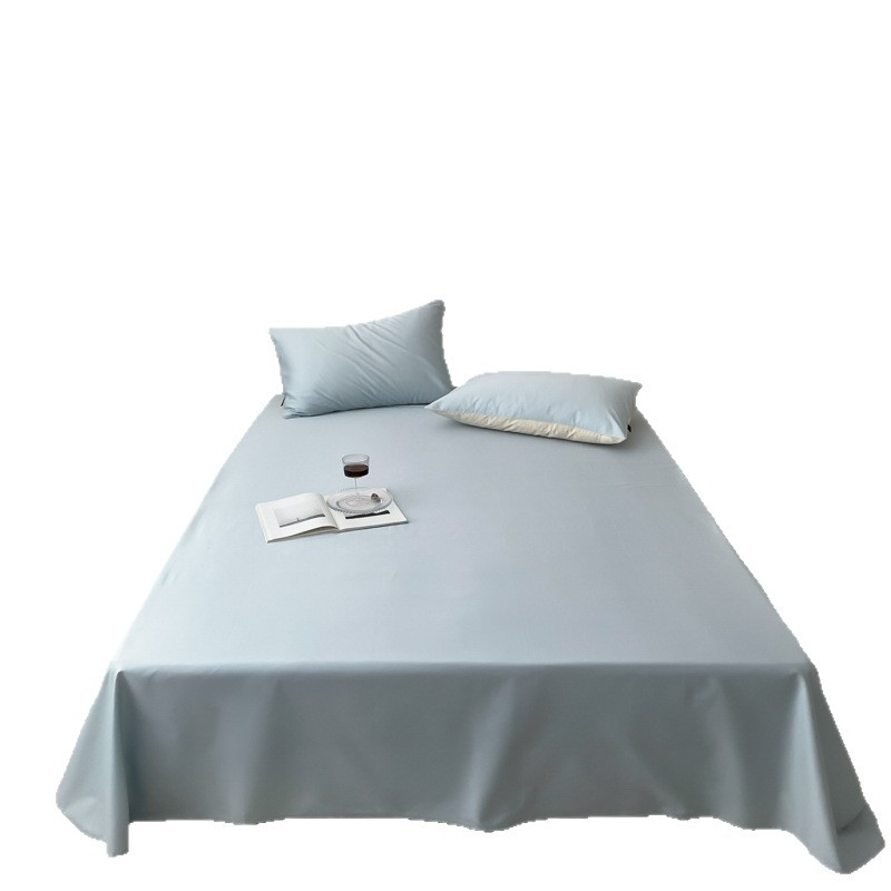 100S de lujo ligero Xinjiang algodón largo sábanas de algodón sólido sábanas caseras sábanas de satín