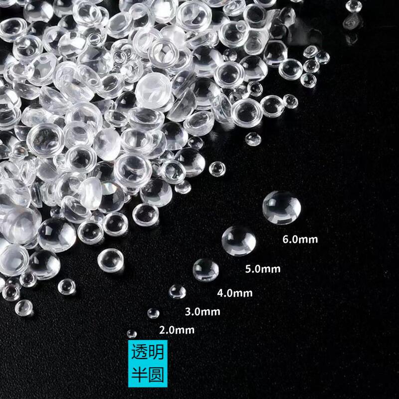 2Mm3Mm4Mm Transparent Semi-Circle Pearl Mermaid Bubble Beads Nail Stickers Transparent Bubble Beads Mermaid Tears Resin Diamonds