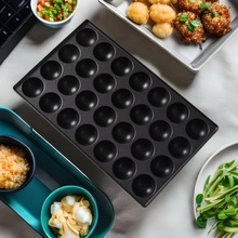 商用28孔鱼丸炉章鱼丸子烤盘家用不粘鹌鹑蛋模具蛋糕烤盘蛋糕机锅