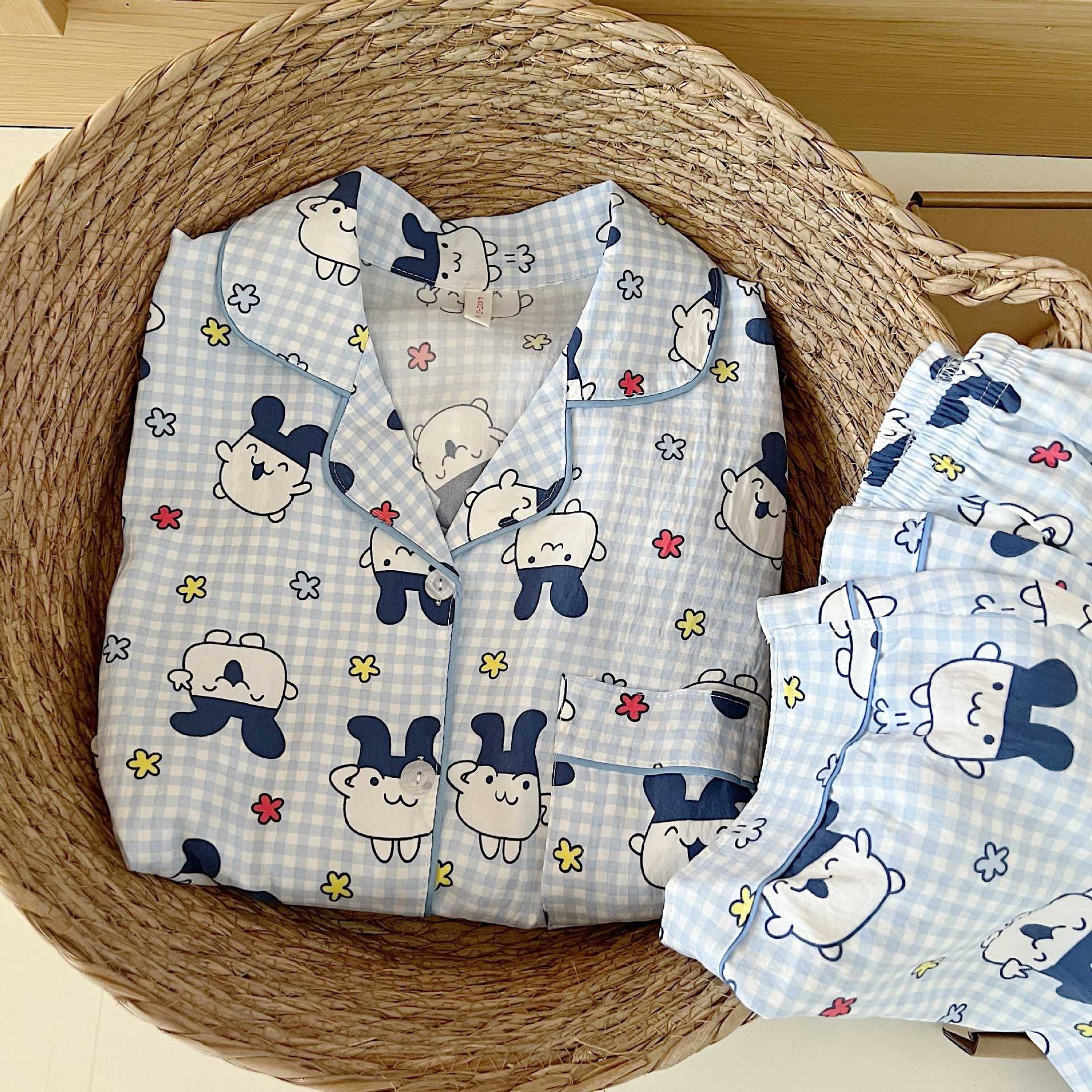 外国貿易クロスボーダー卸売クラウドコットン長袖ズボン 120 グラムパジャマ女性のための Xiaoxin 外で着用できるラペルカーディガンホーム服