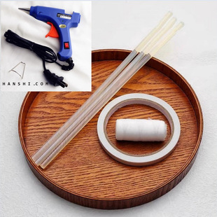 QQ line double-sided glue gun glue stick strong hot sol strip diameter 7mm manual diy hair accessories earrings tools
