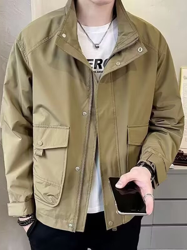 男装2025新款外套男春秋款潮流时尚帅气上衣高端工装青年夹克衣服|undefined
