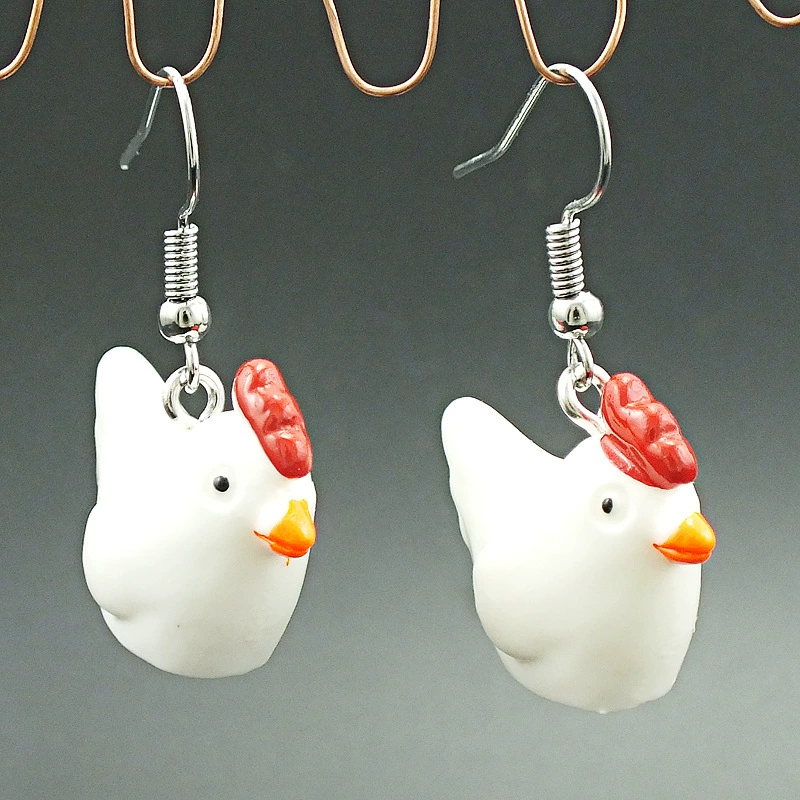 Аксессуар B.Duck, милые серьги-подвески с изображением животных, пчела