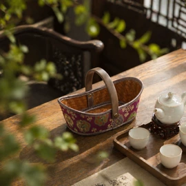 竹编;竹质工艺品;茶壶