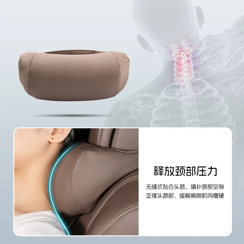 Suitable for Mercedes-Benz, Bmw, Audi, Tesla Car Headrests and Lumbar Cushions, Nappa Leather Car Neck Pillows and Neck Protectors