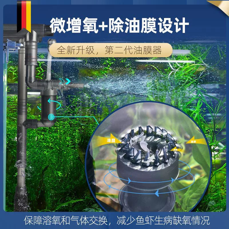 AMTRA Germany EX450 small fish tank filter quiet low water level filter box wall -mounted filter barrel circulation system
