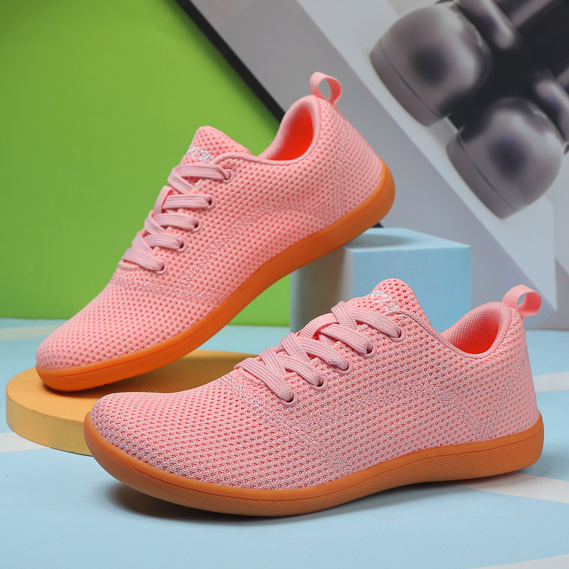 Scarpe da passeggio a piedi nudi con punta larga per donna, scarpe da trail minimaliste, traspiranti e comode_voghion.com