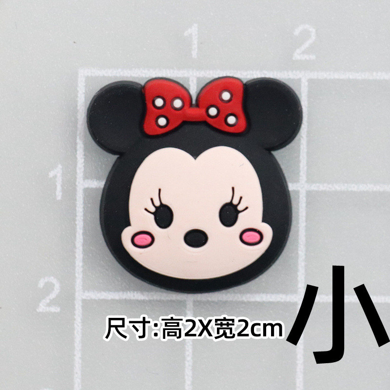大小ミッキーミニーミッキーマウス DIY 漫画装飾アクセサリー携帯電話ケースパッチ下駄スリッパバックルステッカー|undefined
