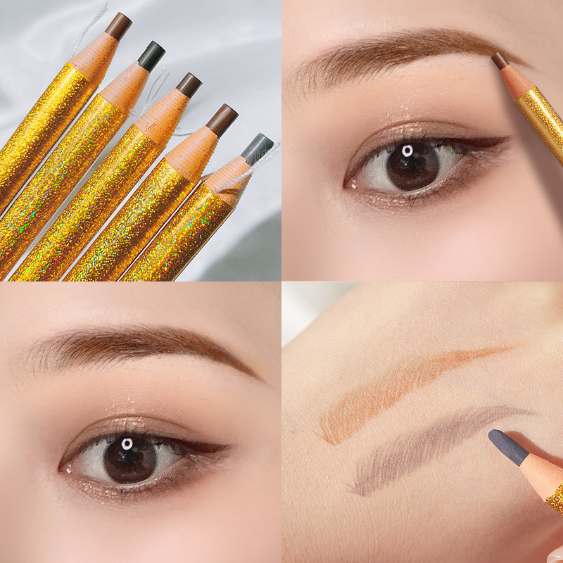 Lápiz de cejas con cable láser Hengsi, impermeable y a prueba de sudor, sin dejar de color, maquillaje de belleza, lápiz de cejas al por mayor, celebridades de Internet del mismo estilo image 3