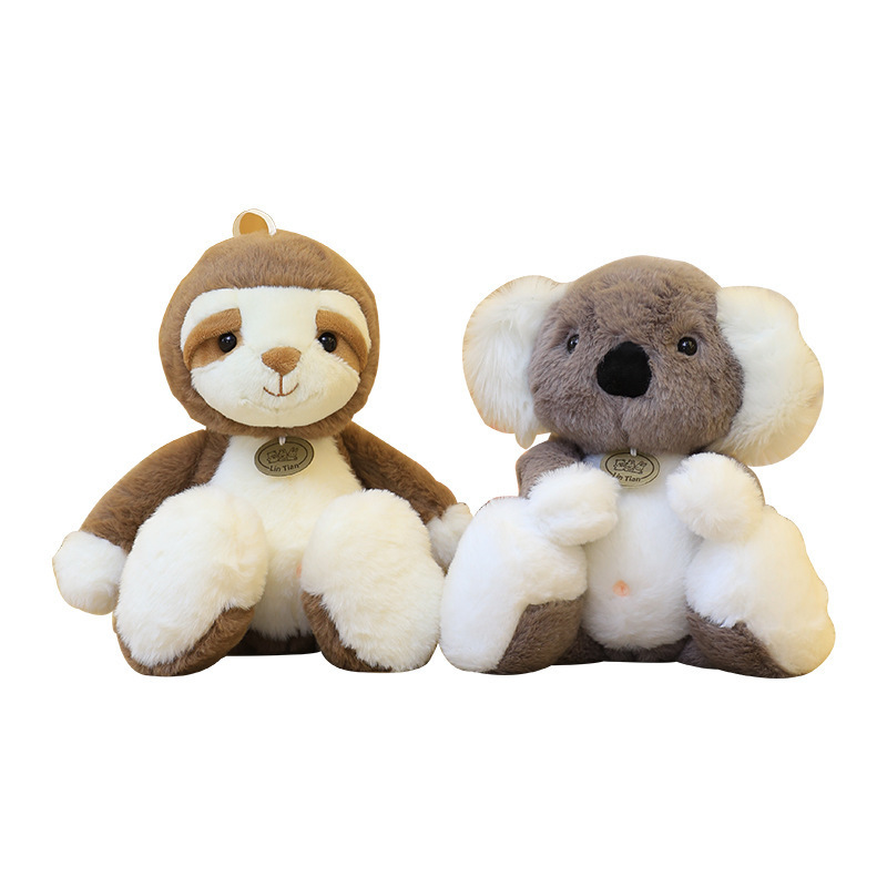 Animales del bosque León Mono Muñeca Dibujos animados Peluches Muppets Niños Juguetes Árbol Rana Calmante Muñeca de comercio exterior