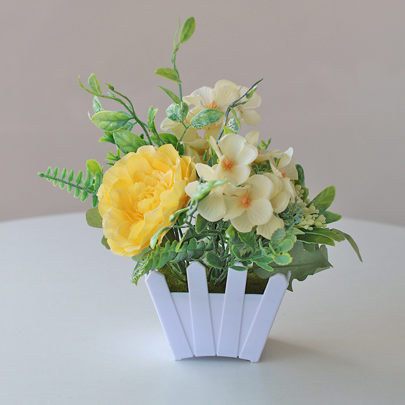 Planta artificial bonsai eucalipto Lysiana flor artificial planta verde Planta artificial decoración del hogar Fuente de la fábrica