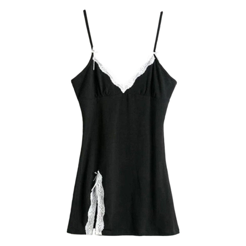 Pijamas falda de las mujeres verano nuevo sexy lindo Delgado puro deseo estilo encaje camisón Internet celebridad suspender falda delgada desgaste del hogar