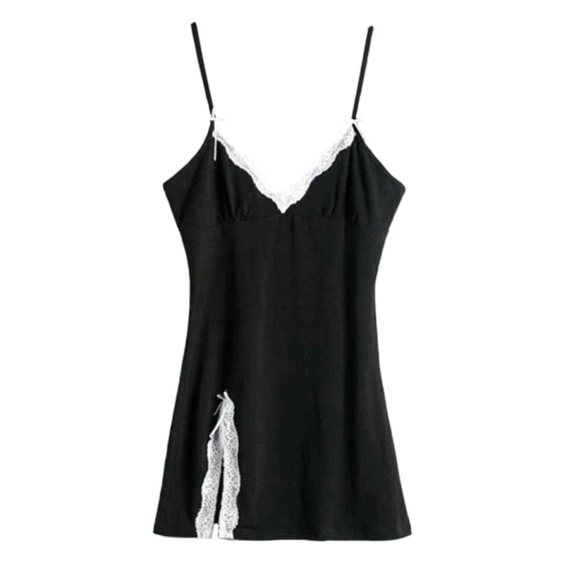 Пижама женская юбка Летний новый сексуальный милый стройный чистый ветер кружевная ночная юбка сетка красная подтяжка юбка тонкая домашняя одежда