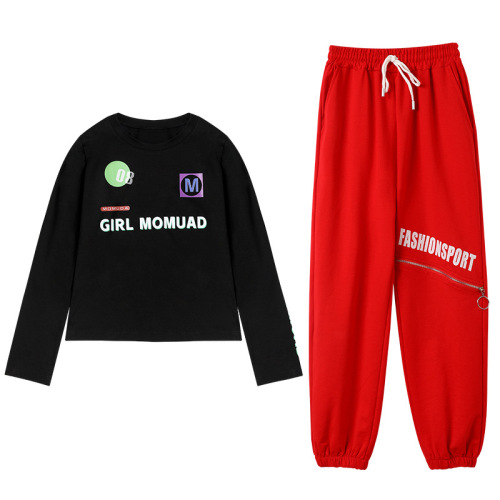 Stop production MoMuDe square dance sports suit for women, autumn new long-sleeved dance clothing aerobics dance