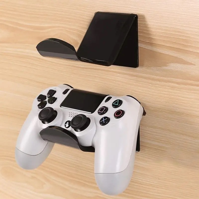 Transparente PS4 acrílico universal GamePad soporte de escritorio creativo de almacenamiento doble ASA soporte de exhibición
