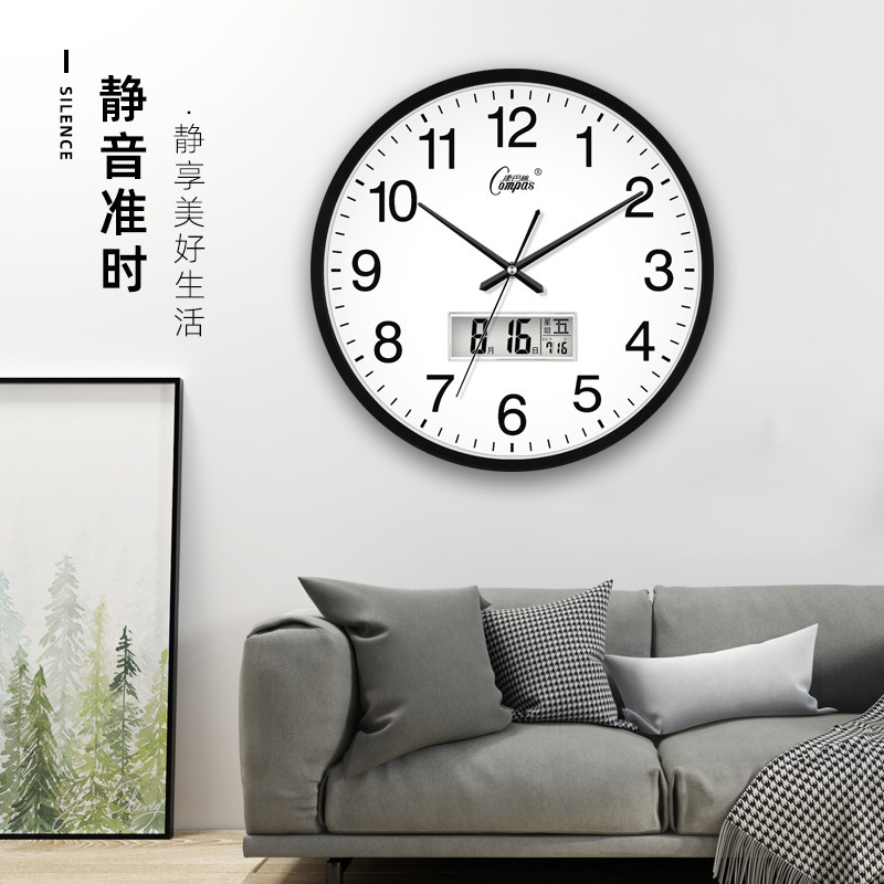 康巴丝挂钟客厅钟表简约北欧时尚家用时钟挂表现代创意个性|undefined