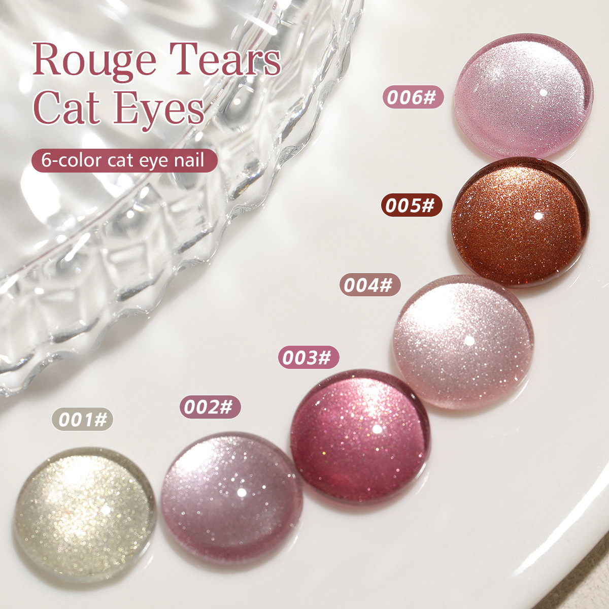 2025 nuevo temperamento popular todo-fósforo colorete lágrimas ojo de gato esmalte de uñas pegamento para salón de uñas traje especial
