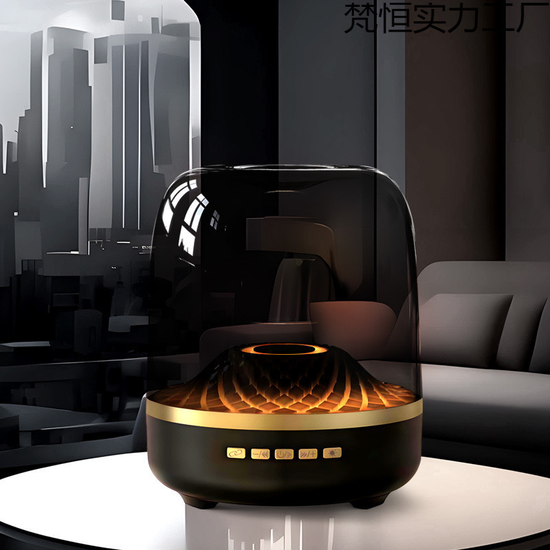 琉璃四蓝牙音箱音量氛围灯电脑桌面礼物家用透明音响立体声|undefined