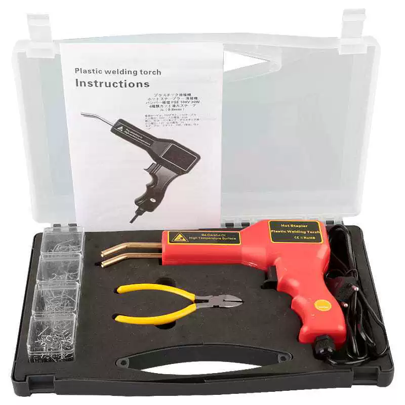 Автомобильный бампер пластик трещины ремонт машины термоплавкий пистолет машина сварки пластмасс сварочный шов трансграничная специальная поставка