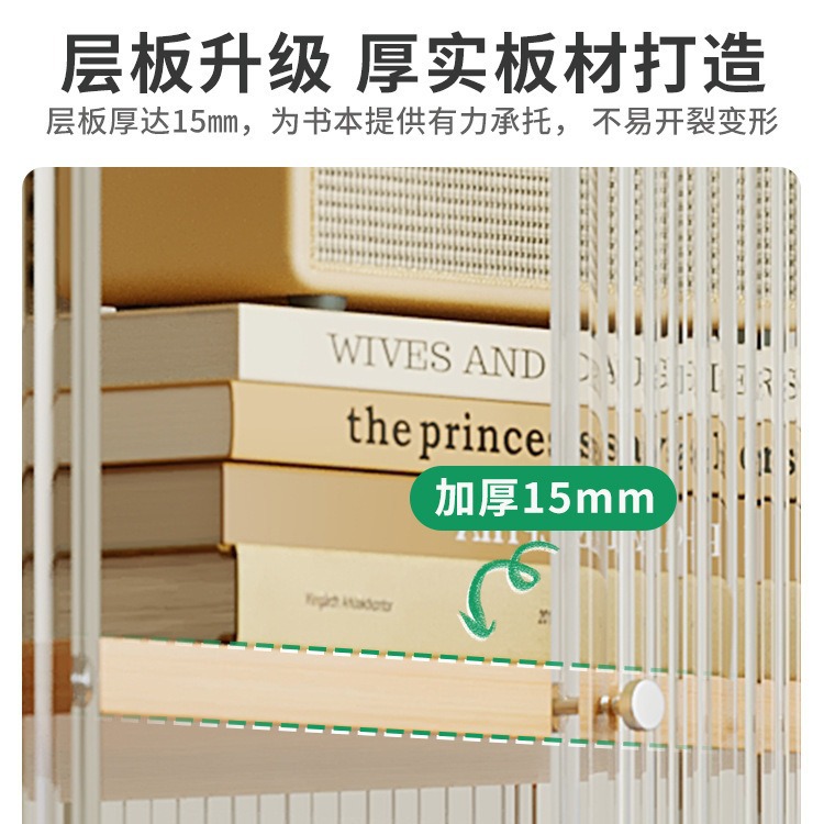 Estantería giratoria de 360 grados estante de almacenamiento de libro de imágenes para niños transparente estante de almacenamiento de piso hogar simple estudiante pequeña estantería