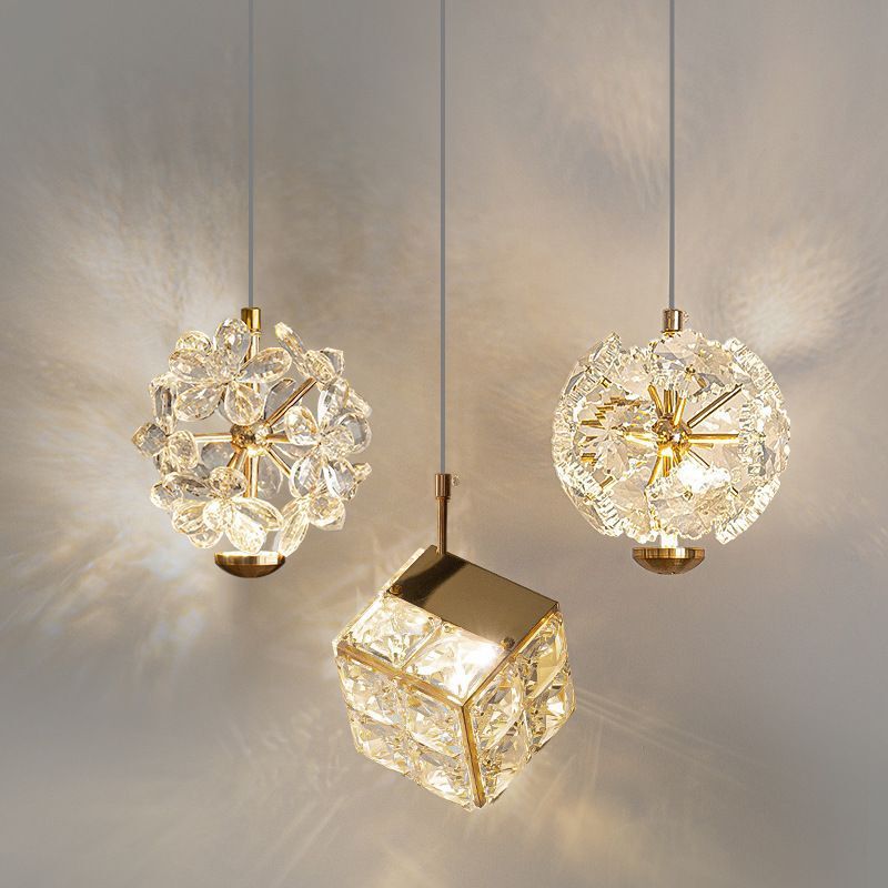 Bedroom Bedside Foyer Crystal Small Chandelier, Simple Dining Room Bar Counter Light, Luxury Villa Smart Voice-Controlled Foyer Chandelier Bedroom Bedside Foyer Crystal Small Chandelier, Simple Dining Room Bar Counter Light, Luxury Villa Smart Voice-Controlled Foyer Chandelier