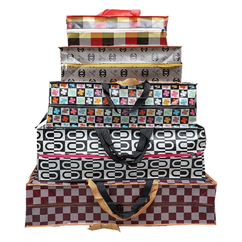 Thickened Waterproof Travel Bag Film-coated Non-woven Storage Bag Printed Hand Luggage Bag Packing Bag Fixed Moving Bag
