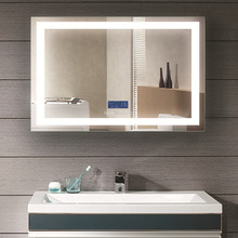 浴室鏡無框人體感應開關防霧智能觸摸浴室鏡藍牙播放led燈浴室鏡