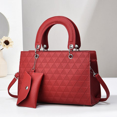 手提包包2024新款簡約大氣時尚韓版潮定型包洋氣單肩斜跨女包外貿