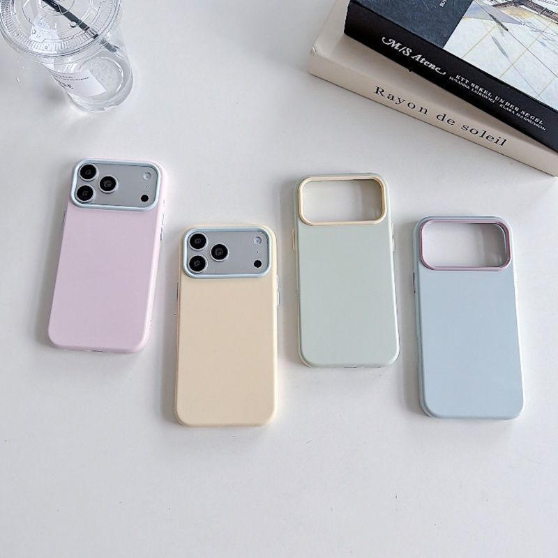 Suitable for iPhone 18 Pro Max phone case, macaron two-tone TPU, simple and versatile, anti-drop protection for Apple 17