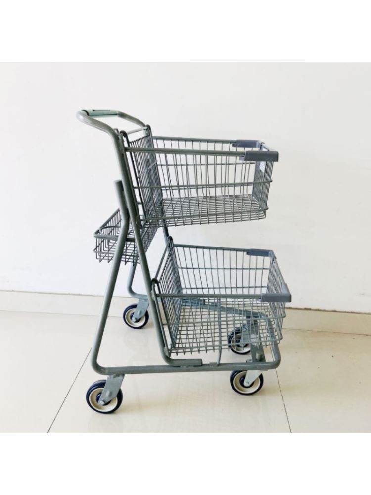 分拣车大容量手推车理货车商场小推车金属手推车酒吧理货车垒德株