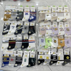 Children's socks for primary and middle school students, spring and autumn new men and women's breathable mesh cute cartoon college style sports cotton socks, wholesale