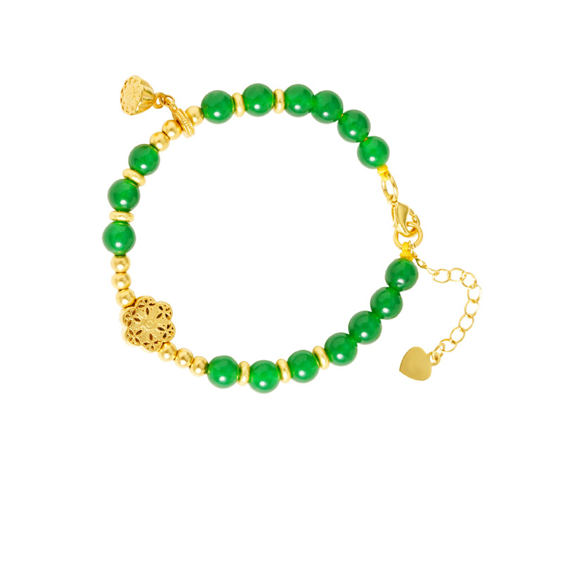 Vietnam Sha Jin Guo Tide Beaded Lotus Flower Bracelet no se desvanece durante mucho tiempo. Fabricantes de accesorios de jade de alta calidad.