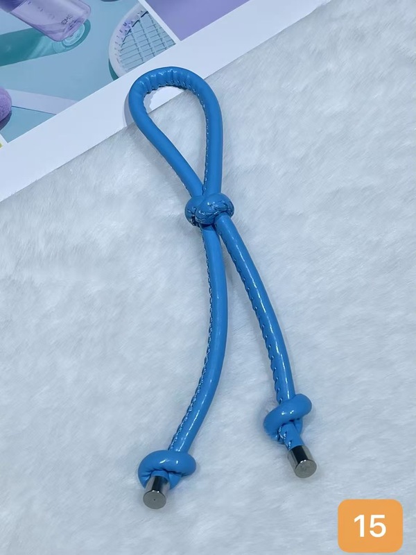 彩色皮革包包挂件创意时尚百搭diy皮绳双绳结挂饰手机钥匙扣挂饰|undefined