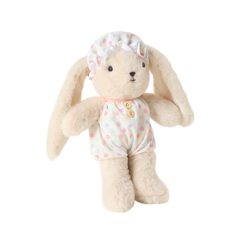 Plush rabbit, appeases rag doll, flowered, Birthday gift