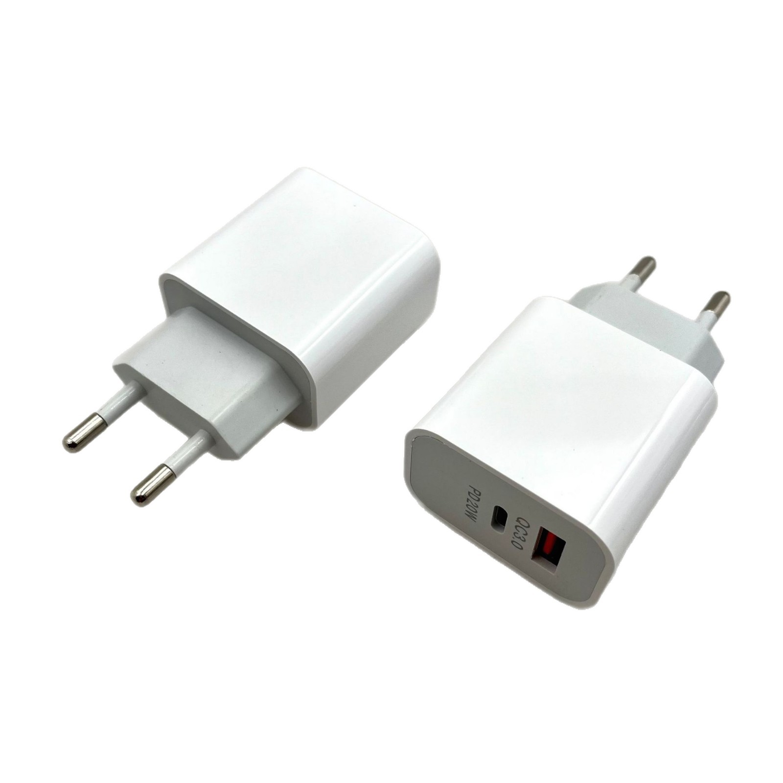 Cargador de Apple transfronterizo A + C 20W cabeza de carga PD Euro doble puerto conjunto de cabeza de carga rápida