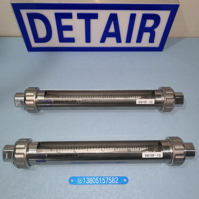 VA10F-15全不锈钢玻璃转子流量计,G1/2内螺纹,长度408mm流量计