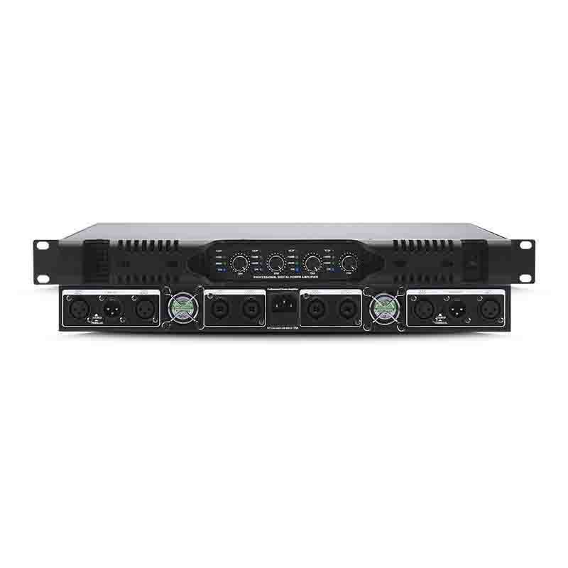 Amplificador de potencia digital profesional transfronterizo de alta potencia de dos canales de sonido doméstico puro amplificador de potencia de rendimiento posterior