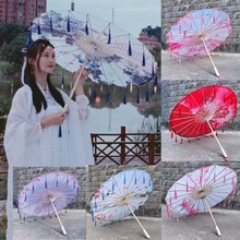 ✅✅油纸伞汉服流苏伞景区地摊绸布伞舞蹈道具伞吊顶装饰古风工艺