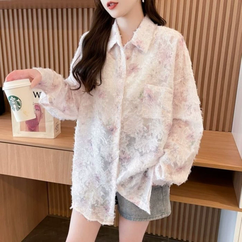 YS8 реальный снимок, оригинальная ткань, качество изготовления, весна и лето, новая солнцезащитная рубашка с длинными рукавами, новая модная свободная верхняя одежда в иностранном стиле