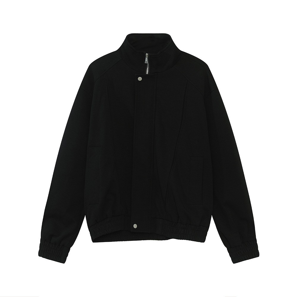 MTLCLOTHES Hombres| Casual coreano corto chaqueta de cuello limpio conjunto de transporte simple diario