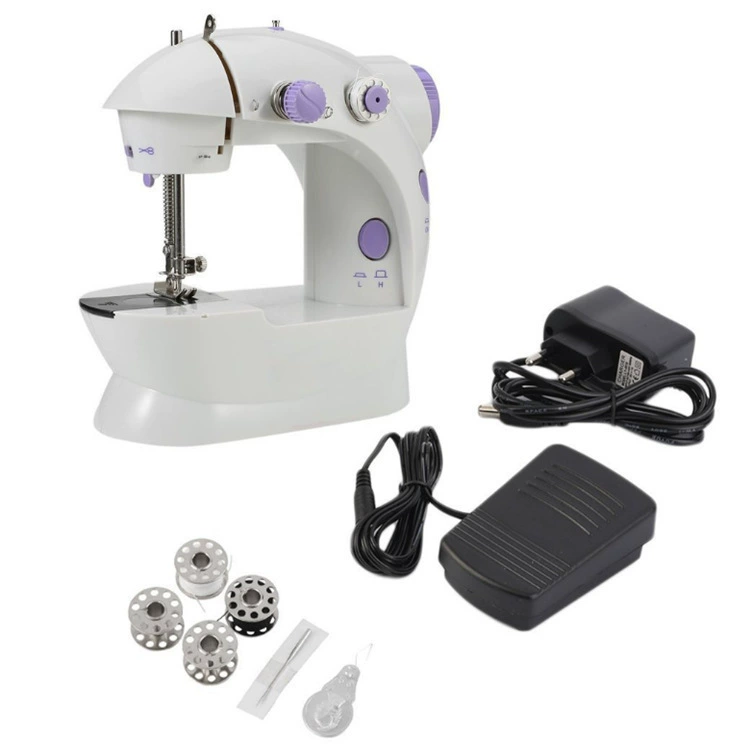 Портативная швейная машина оптом миниатюрная настольная электрическая швейная машина электрическая Толстая швейная машина