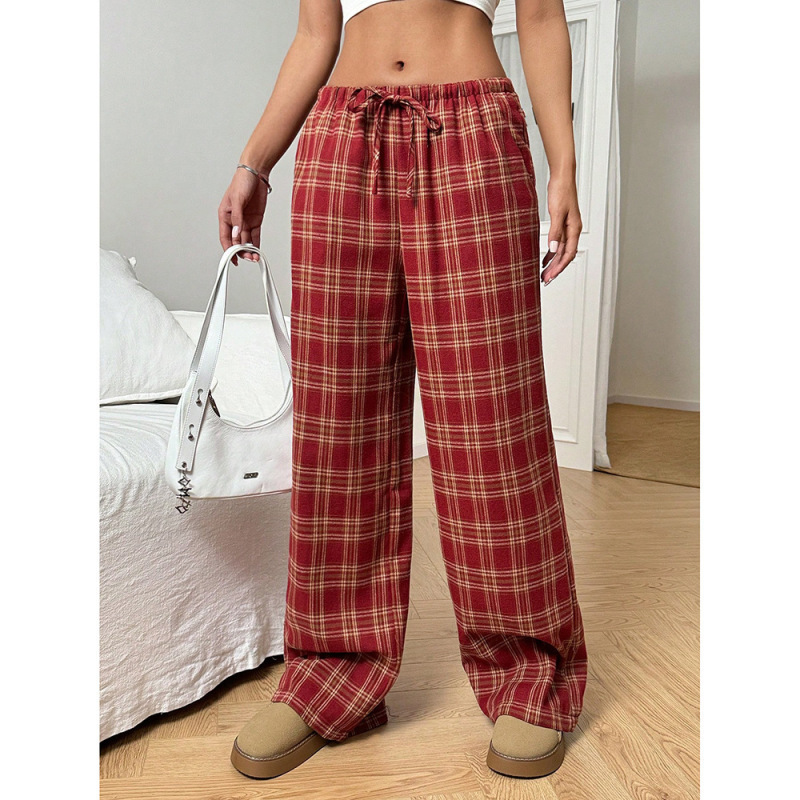 クロスボーダーAmazon貿易ヨーロッパとアメリカのトレンディなクラシックヒョウ柄カジュアルパンツルーズワイドレッグ万能ロングパンツ|undefined